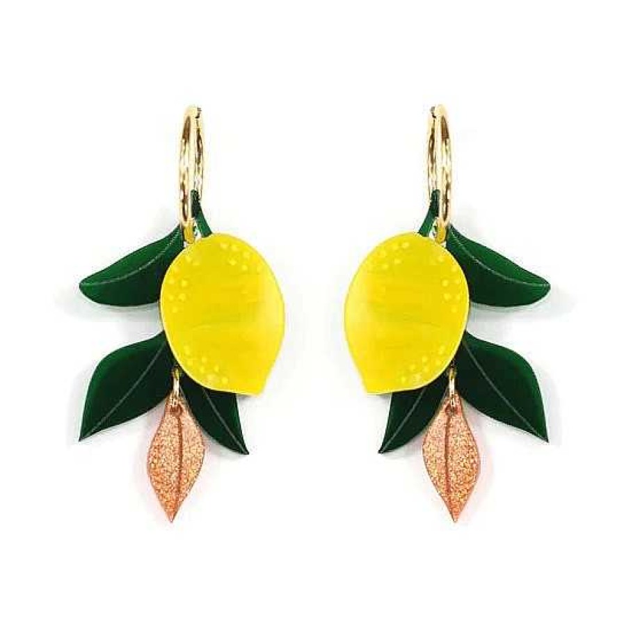 Jewellery HUNIY | Huniy: Earrings Lemonia Statement Hoops