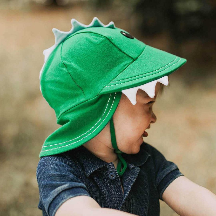 Fashion Bedhead Hats | Bedhead: Legionnaire Flap Sun Hat Dinosaur Green