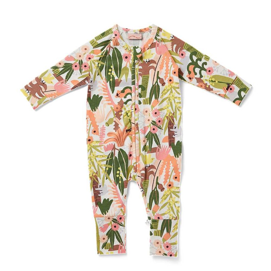 Fashion Halcyon Nights Baby & Toddler Clothing - Other | Halcyon Nights: Long Sleeve Zip Suit Among The Gumtrees