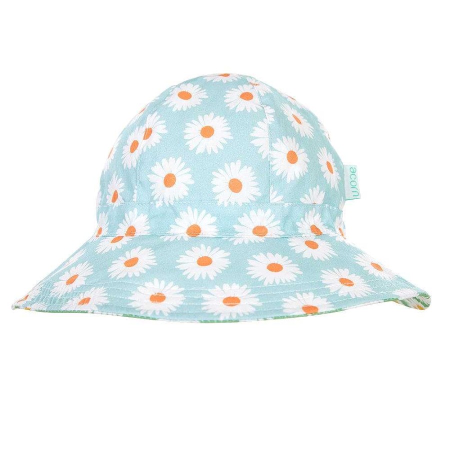 Fashion acorn kids Hats | Acorn Kids: Daisy Reversible Hat Turquoise Green