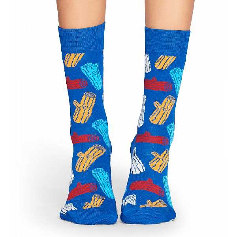 Fashion Happy Socks Socks | Happy Socks: Logs Blue