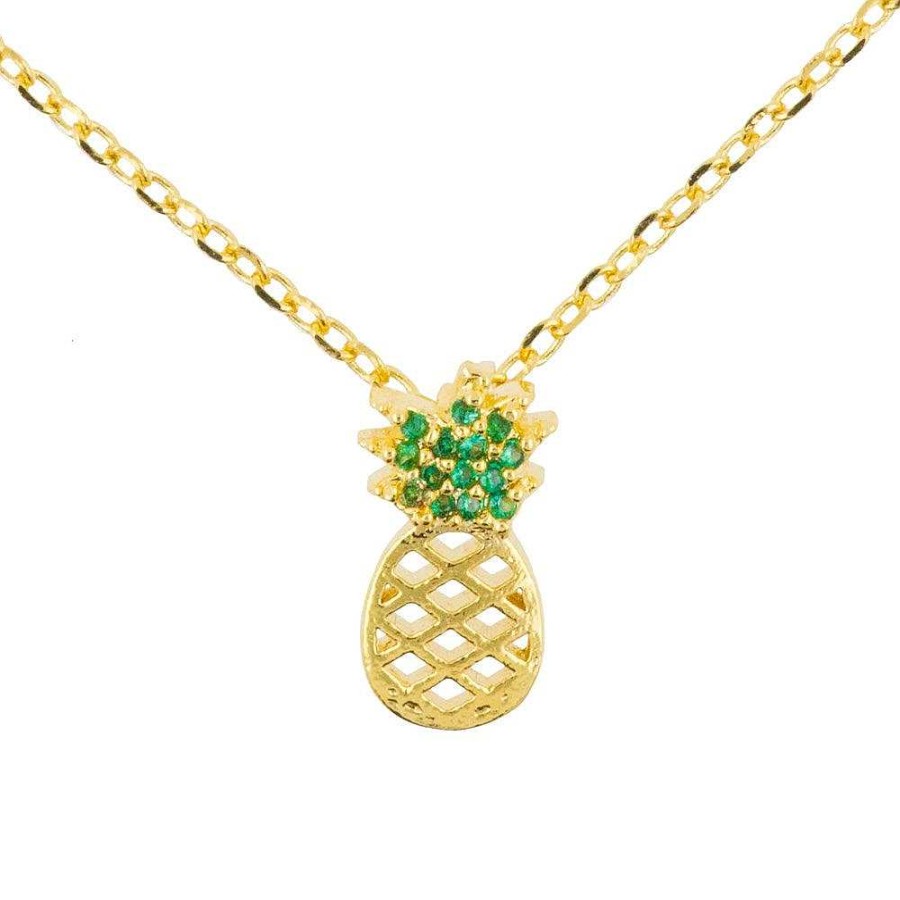 Jewellery Short Story | Short Story: Necklace Diamante Pineapple Gold