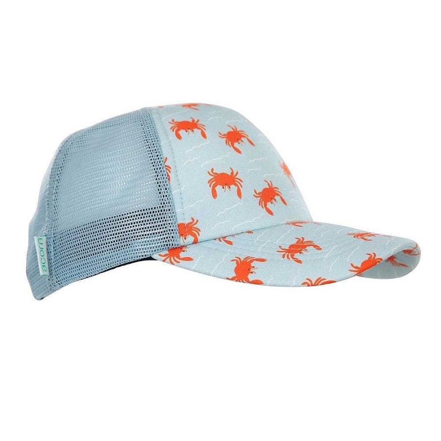 Fashion acorn kids Hats | Crab Trucker Hat Blue Orange White M/L 4Yrs