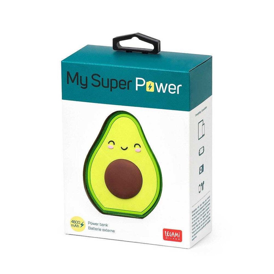 Out+About Legami | Legami: My Super Power Portable Power Bank Avocado