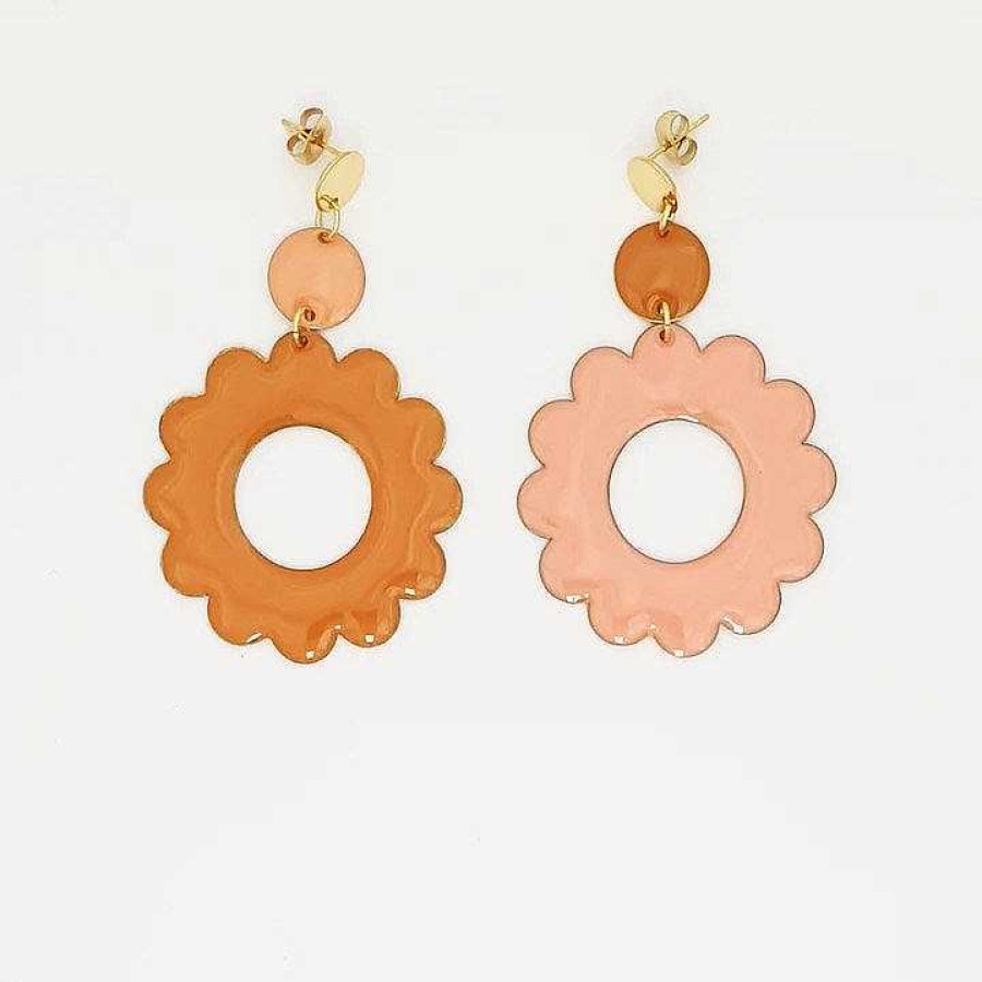 Jewellery Middle Child | Middle Child: Elton Earrings Mustard Apricot