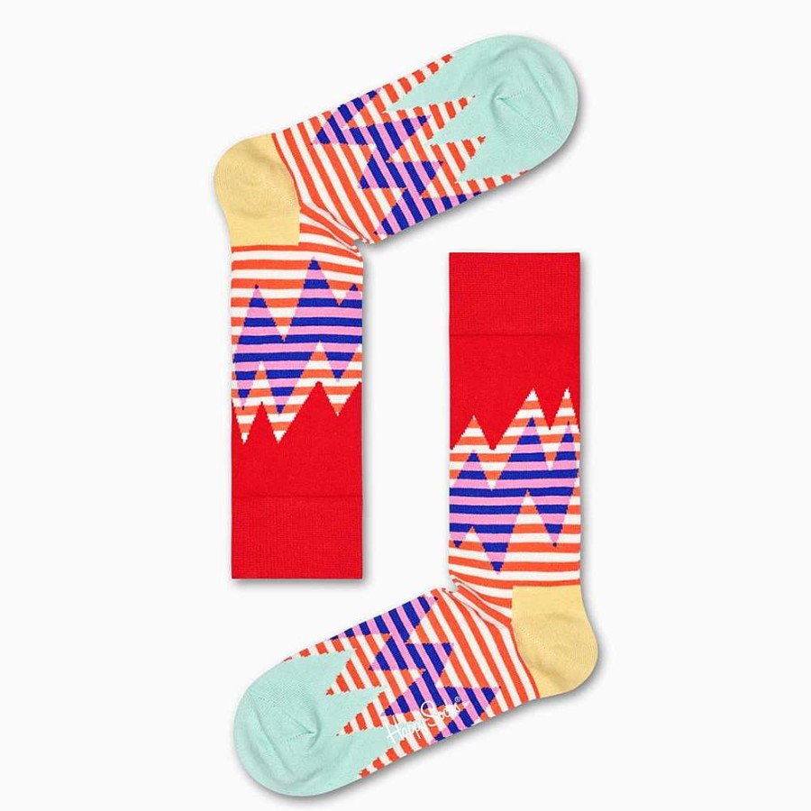 Fashion Happy Socks Socks | Happy Socks: Stripe Reef Multi Sm