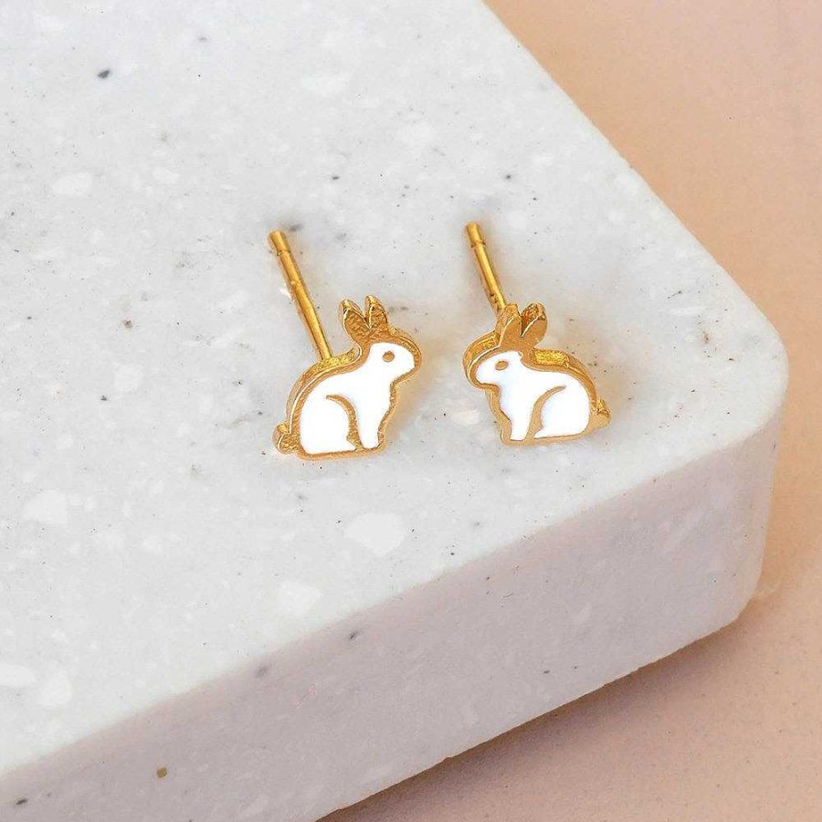 Jewellery Short Story | Short Story: Earring Epoxy Rabbit Gold