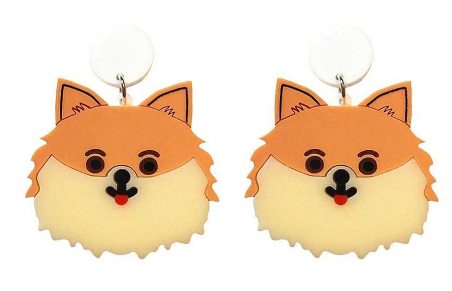 Jewellery Yippy Whippy | Yippy Whippy: Pomeranian Dog Earrings