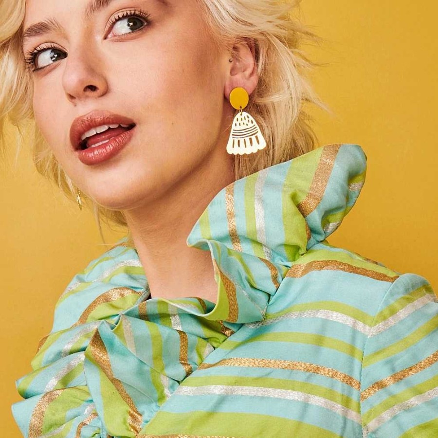 Jewellery Middle Child | Middle Child: Poppy Earrings Yellow