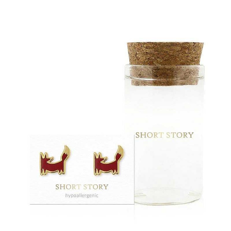 Jewellery Short Story | Short Story: Earring Epoxy Fox Orange