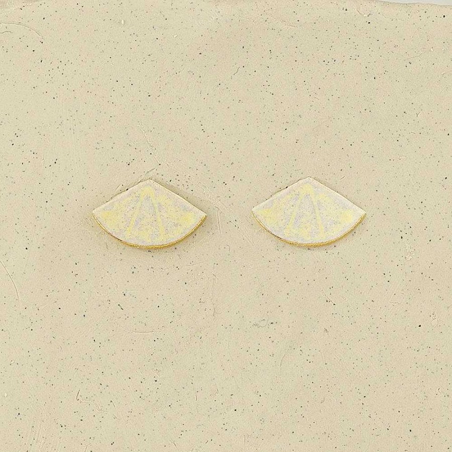 Jewellery Erin Lightfoot | Erin Lightfoot: Earring Slice Studs Salt