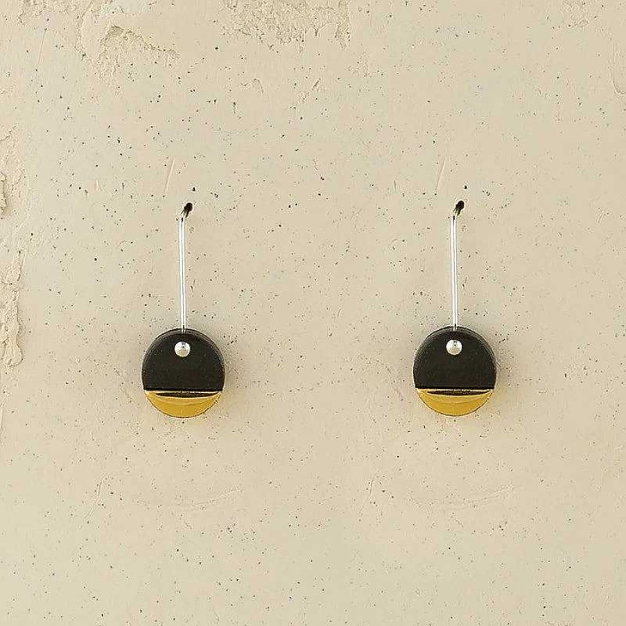 Jewellery Erin Lightfoot | Erin Lightfoot: Black Spot Drop Earrings