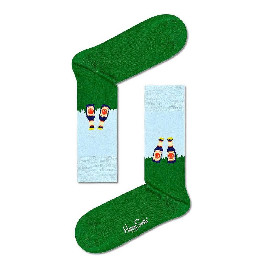 Fashion Happy Socks Socks | Happy Socks: Picnic Time Green Ml